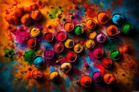 Premium Photo | Festival of Colors in India Color powder