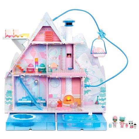 L.O.L. Surprise! Winter Disco Chalet Wooden Doll House with Exclusive Family & 95+ Surprises ...