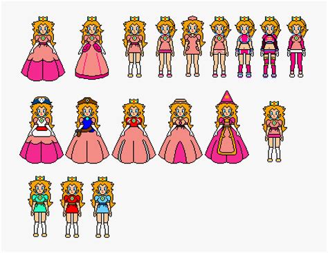 Transparent Princess Peach Clipart - Princess Peach 8 Bit, HD Png Download , Transparent Png ...