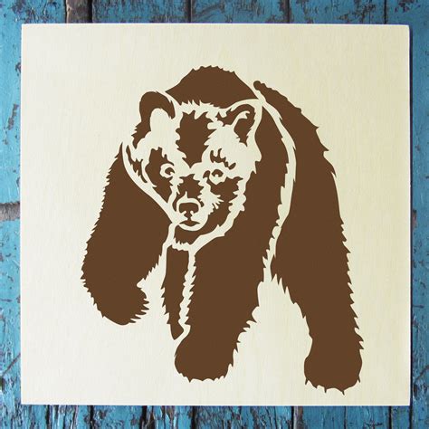 Bear 2 Stencil – Small | Stencil 1