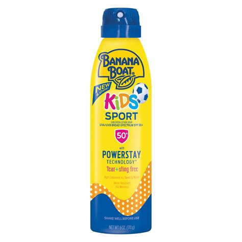 Banana Boat Kids Sport SPF 50+ Sunscreen Spray - Shop Sunscreen & Self Tanners at H-E-B