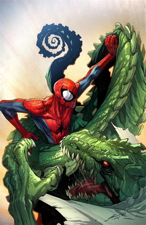 Spider-Man vs. Lizard | Marvel spiderman, Marvel comics art, Amazing spiderman