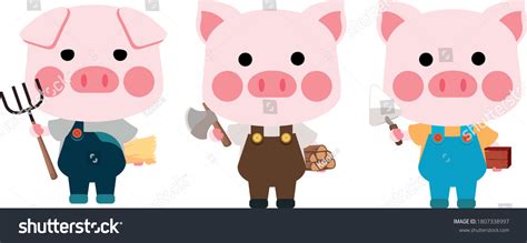 3,561 Three Little Pigs Images, Stock Photos & Vectors | Shutterstock