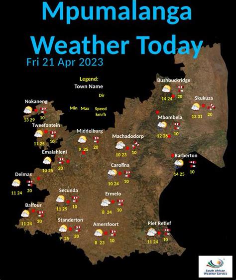 Mpumalanga Weather: Clouds and RAIN expected today