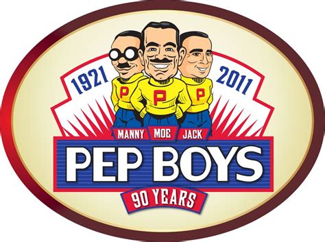 pep_boys_90th_anniversary_logo | Pep boys, Boys, Anniversary logo