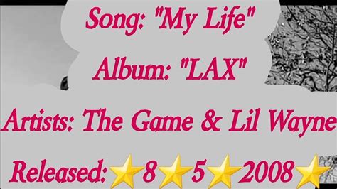 The Game - My Life Ft. Lil Wayne (Lyrics)*EXPLICIT - YouTube