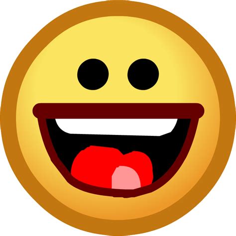 Laughing Face Png - Club Penguin Smile Emote Clipart - Large Size Png Image - PikPng