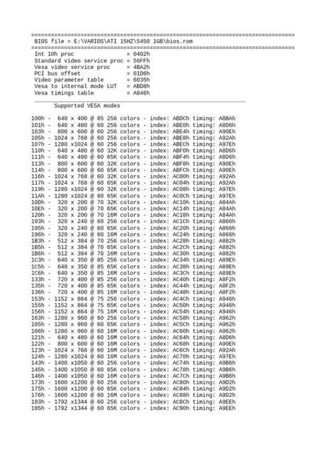 Bios Rom | PDF | Graphics | Video