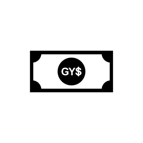 Guyana Currency, Guyanaese Dollar Icon, GYD Sign. Vector Illustration ...