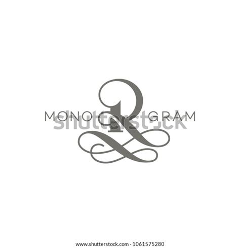 Monogram Design Template Letter R Vector Stock Vector (Royalty Free ...