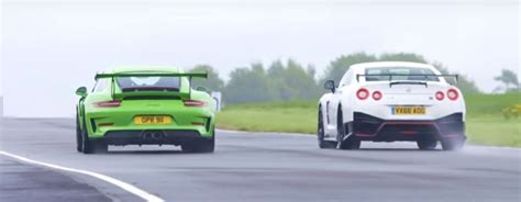 Porsche 911 GT3 RS Vs Nissan GTR Nismo - The drag & track test | Fifth ...