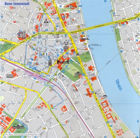 Bonn Tourist Map - Bonn Germany • mappery