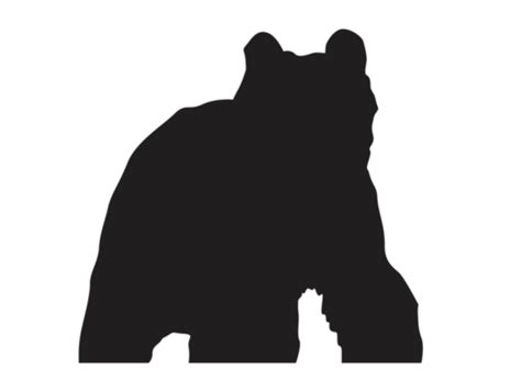 Bear Silhouette PNGs for Free Download