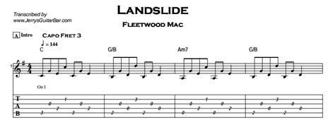 Fleetwood Mac – Landslide - Guitar Lesson, Tab & Chords | JGB