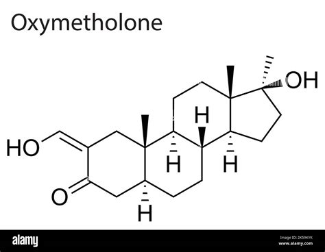 Oxymetholone Skeletal Structure Molecule Vector Editable file Stock ...