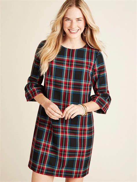 Womens Tartan Plaid Dress