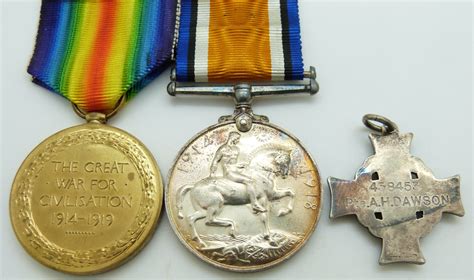 Canadian Army WWI medals comprising the War Medal, Victory Medal and silver Memorial Cross with p