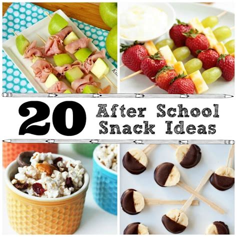 20 After School Snack Ideas - The Crafted Sparrow