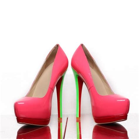 platform Pink Patent Leather Candy Shoes,Lovely Colorful Cute dress ...