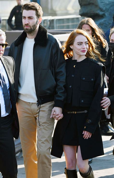 Emma Stone, Husband Dave McCary Have Rare Outing in Paris: Photos