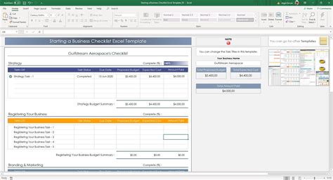 Starting a Business Checklist Excel Template Business | Etsy