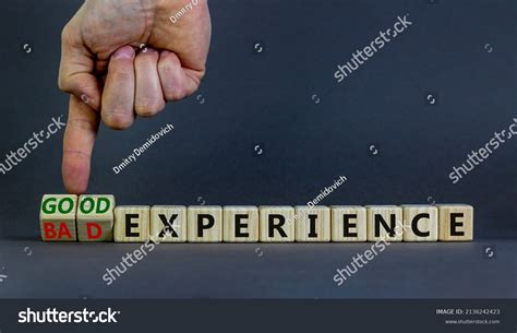 Good Bad Experience Symbol Businessman Turns Stock Photo 2136242423 ...