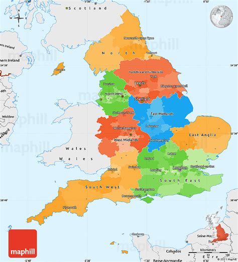 Map Of England To Color - Dorisa Josephina