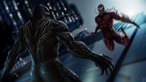 1920x1080 Resolution Venom vs Carnage Movie Concept Art 1080P Laptop Full HD Wallpaper ...