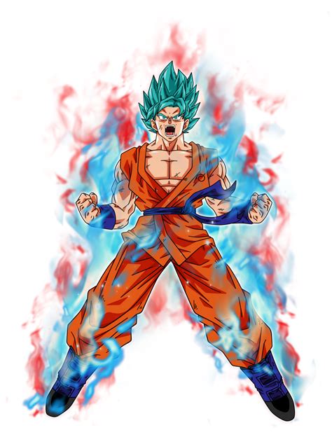 Goku super saiyan Blue kaioken by BardockSonic on DeviantArt