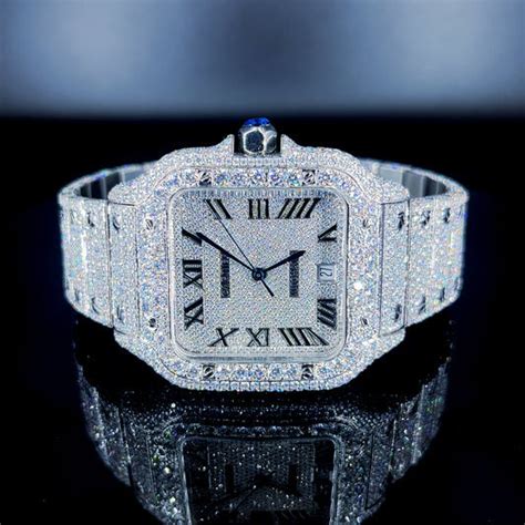 Cartier Watch Full Bustdown – Diamond Time Watches