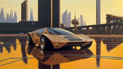 Free download | HD wallpaper: AI art, Syd Mead, concept art, retro ...