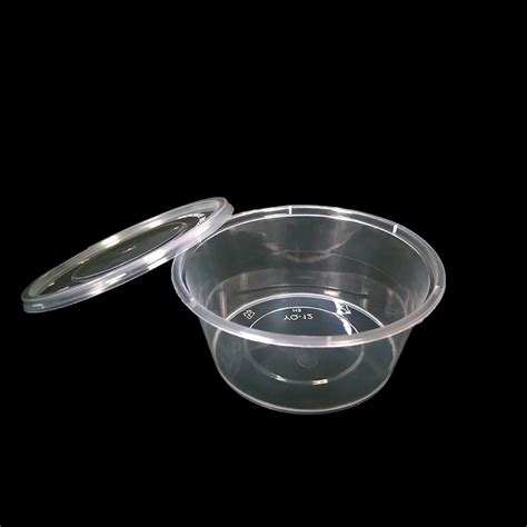 Disposable Plastic 2 Oz Clear Round Cereal Sauce Containers Bowls With Lids Wholesale Supplier ...