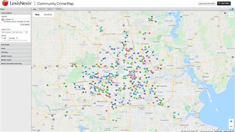 Community Crime Map hosted by LexisNexis.com