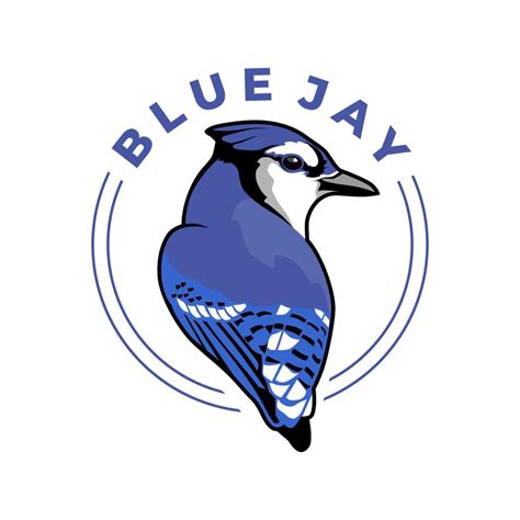 blue jay bird logo design vector 7035994 Vector Art at Vecteezy