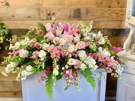 Lovely in Pink Casket Spray by Fanny's Flowers in Temple City, CA ...