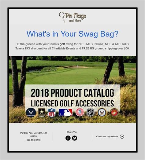 What's in Your Swag Bag? | Swag bag, Golf tournament, Team golf