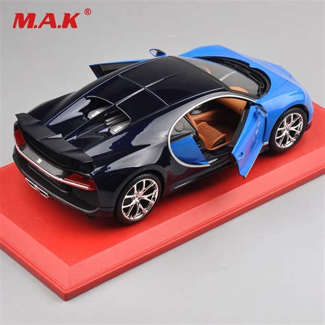 Kids Christmas Gift Car Model Toys 1:18 Bugatti Chiron Diecast Model ...