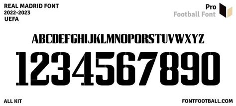 Real Madrid 2022-2023 Font