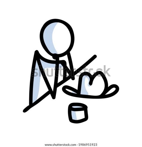 Drawn Stick Figure Cowboy Hat Western Stock Vector (Royalty Free) 1986951923 | Shutterstock