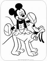 Mickey Mouse And Pluto Coloring Pages sketch template