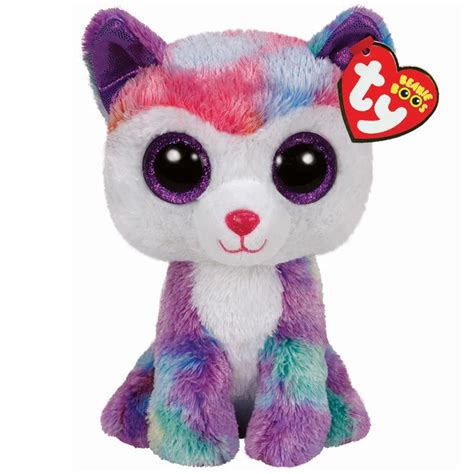 Pyoopeo Ty Beanie Boos 6" 15cm Izabella the Husky Slush Regular Soft Big eyed Stuffed Animal Dog ...