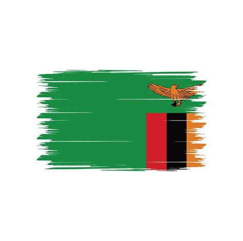 Zambia flag vector with watercolor brush style 5065775 Vector Art at Vecteezy