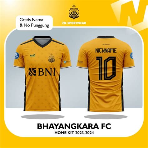 Baju Jersey Bhayangkara FC Home 2023-2024 Terbaru Supporter | Lazada ...