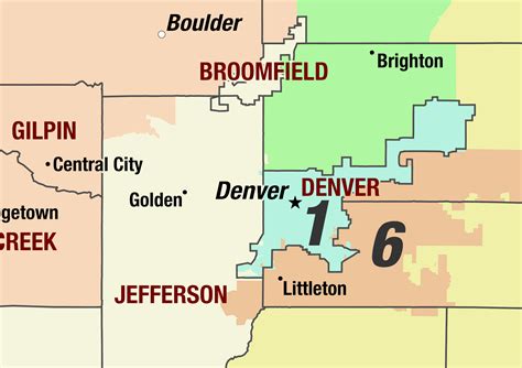 Colorado 2024 Congressional Districts Wall Map by MapShop - The Map Shop