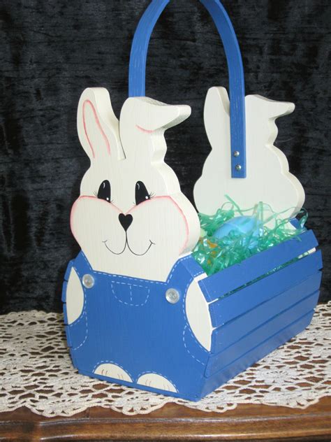 Handmade Children's Wooden Easter Basket by TheCountryTouch