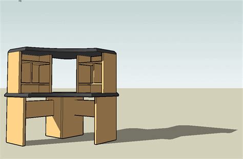 Computer Desk Model (1) | Experimenting with Sketchup using … | Flickr