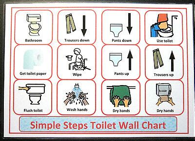 SIMPLE STEPS Toilet - Autism PECS ADHD SEN Sensory Dementia Early Yrs ...