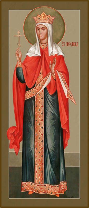 St Alexandra the Tsaritsa Martyr – Damascene Gallery | Martyrs, Saints, Print icon