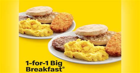 1-FOR-1 Big Breakfast at McDonald's from 2 - 4 Mar 20 | MoneyDigest.sg