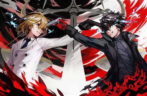 1440x900 resolution | two men holding pistol anime wallpaper, Persona 5 ...